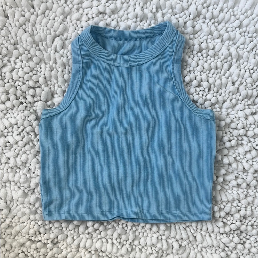 Blue Sleeveless Top